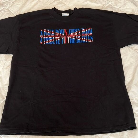 2002 vintage szXL SS A Walk Down Abbey Road a tribute to the Beatles Tshirt NWOT - Picture 2 of 10